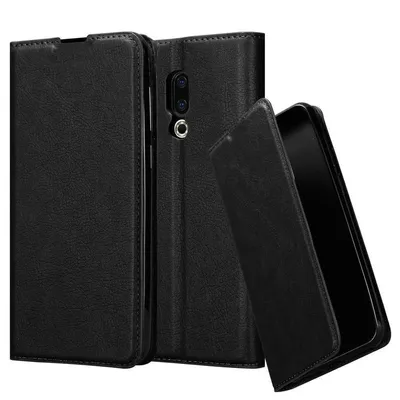 Obrázek produktu pro Cadorabo Case for MEIZU 16 Protective Case in Black Pouzdro na mobilní telefon s magnetickým zavíráním