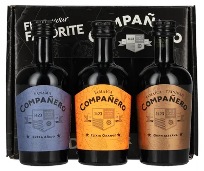 Produktbild von Compañero Giftbox 44,7% Vol. 3x0,05l in Geschenkbox