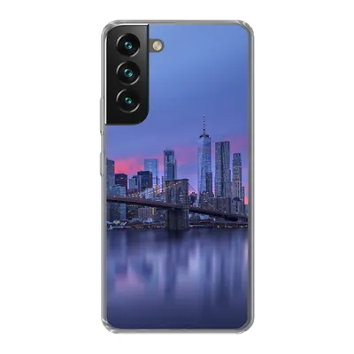 Produktbild von MuchoWow® Handyhülle Schutzhülle Hülle für Samsung Galaxy S22 Plus New York hinter der Brooklyn Bridge Silikon Softcase Handy Hülle - Schutzabdeckung