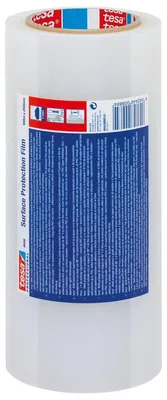 Produktbild von 9 Rollen tesa 4848 Oberflächenschutzfolie, 100 m x 250 mm, rot/transluzent
