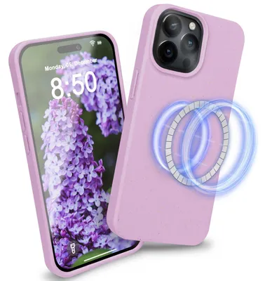 Produktbild von Hülle mit MagSafe für iPhone 14 Pro, Nachhaltig Öko Case Umweltfreundlich Lila