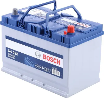Zdjęcie produktu dla Bosch S4, 95 Ah, 12 V, 830 A, Samochód, B01, Niebieski, Biały