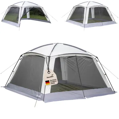 Produktbild von Skandika Pavillon Fortun 350 | Outdoor Shelter mit Moskitonetz, 3000 mm Wassersäule, 210 cm Stehhöhe, einfacher Aufbau, Fiberglas- und Stahlgestänge