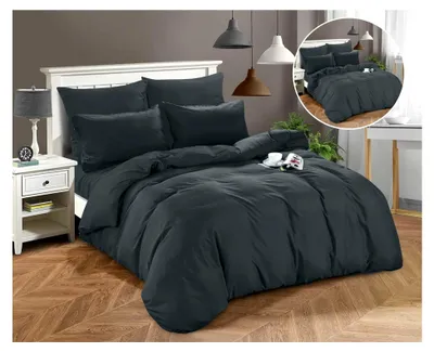 Produktbild von Bettwäsche – 3-teiliges Bettwäsche-Set – Bettbezug 220x200 cm und 2 Kissenbezüge 70x80 cm – Grau