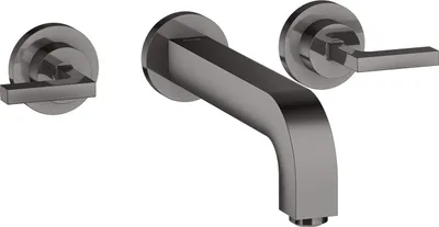 Produktbild von hansgrohe AXOR Citterio 3-Loch Waschtischarmatur Unterputz, Auslauf 222mm, Hebelgriffe, Rosetten für Wandmontage, 39147330