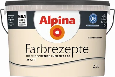 Produktbild von Alpina Farbrezepte Sanftes cremiges Cashmere matt 2,5 L