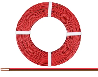 Productafbeelding van Dubbeladerkabel, 0,14 mm², 25 meter, rood-bruin
