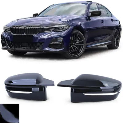 Obrázok produktu pre Kompletná krycia doska spätného zrkadla pre modely BMW 3 (G20, G21) od roku 2019, čierna, lesklá