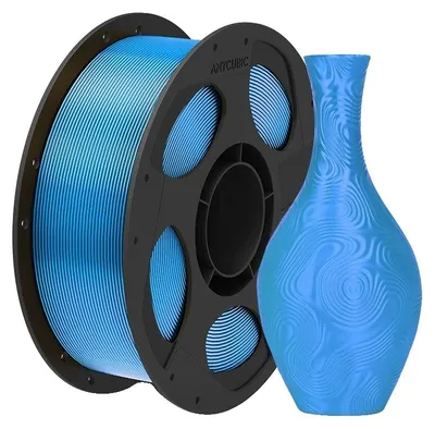 Immagine prodotto di Filamento per stampanti 3D, superficie setosa e brillante, facile da lavorare, blu