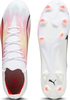 Produktbild von Puma Ultra Ultimate FG/AG Fußballschuhe Herren weiß fire orchid EU 44,5