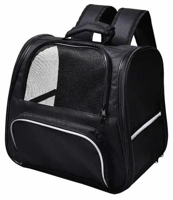 Haustierrucksack Heba, schwarz, 38 x 25 x 34 cm