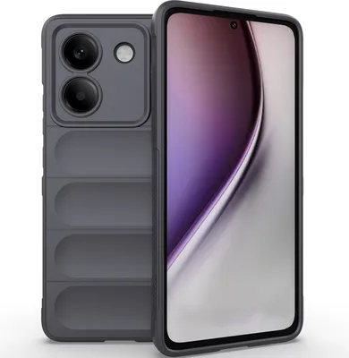 Immagine prodotto di Custodia per Xiaomi Poco M7 Pro 5G Custodia protettiva in silicone TPU morbido antiurto Grigio scuro