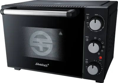 Produktbild von Steba Backofen KB M19 mit wirksamer Gehäuseisolation für geringe Oberflächentemperatur, 19L Innenraum, Umluft zuschaltbar, Programm- und Temperaturwähler, Timer bis 90 Min, Innenraumbeleuchtung