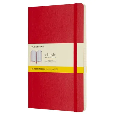 Produktbild von MOLESKINE Notizbuch Classic Collection ca. DIN A5 kariert, scharlachrot Softcover 192 Seiten