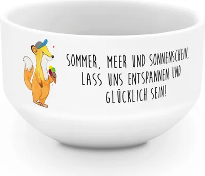 Produktbild von Mr. & Mrs. Panda schale Sommer Meer Strand - Weiß - Geschenk, Strandurlaub, Designs, Schüssel, reisschale, Obstschale, Urlaub Am, Natur, Frühling, Müslischale, Küste