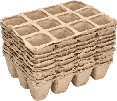 Zdjęcie produktu dla KOTARBAU® 120 doniczek torfowych Biodegradowalne 10 doniczek torfowych 15,5x11x5 cm