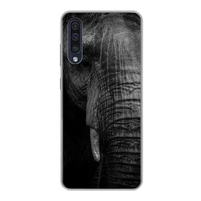 Produktbild von MuchoWow® Handyhülle Schutzhülle Hülle für Samsung Galaxy A30s Elefant - Tier - Porträt Silikon Softcase Handy Hülle - Karteninhaber