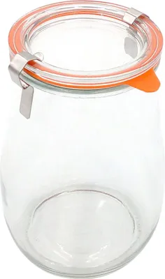 Produktbild von Einmachglas mit Klammern 1L Einweckglas Vorratsglas Konservenglas Tulpenglas