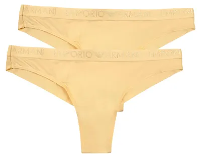 Produktbild von 2er Pack EMPORIO ARMANI Damen Brazilian Brief Microfiber