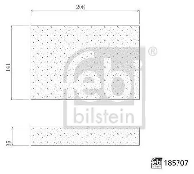 Produktbild von FEBI BILSTEIN 185707 Innenraumfilter Pollenfilter