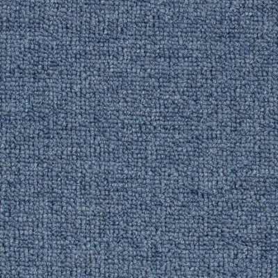 A close-up view of blue carpet texture.