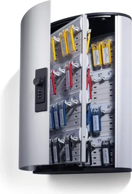 Produktbild von Szafka na klucze Skrzynka na klucze H400xW302xD118mm 1-drzwiowy klucz kombinowany Liczba haczyków 72