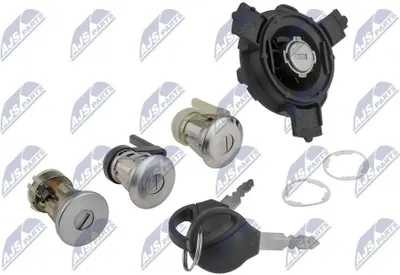 Produktbild von NTY Schließzylindersatz vorne links vorne rechts Fahrzeugtankklappe Kofferraum EZC-PE-076 passend für PEUGEOT 206 CC (2D)