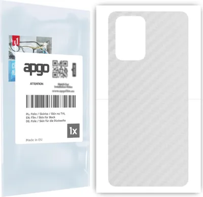 Produktbild von apgo Rückseite Schutzfolie für Xiaomi POCO X3 GT -  Hinten Schutzfolie Carbon Transparent (durchsichtig), Rückseite Folie schützt vor Kratzern und Fingerabdrücken