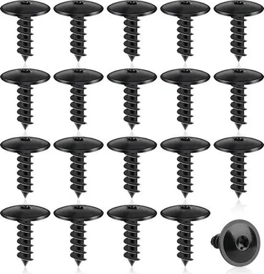 Obrázek produktu pro 50 ks šroubů M5 x 16 mm/0,6 palce – šrouby Torx pro automobily – černé.