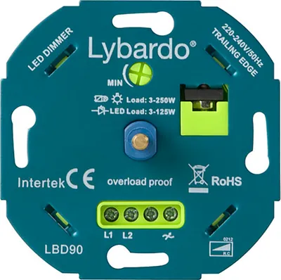 Produktbild von LED-Dimmer Lybardo Eco 3-125 Watt | Universal | Unterputz | Phasenabschaltung