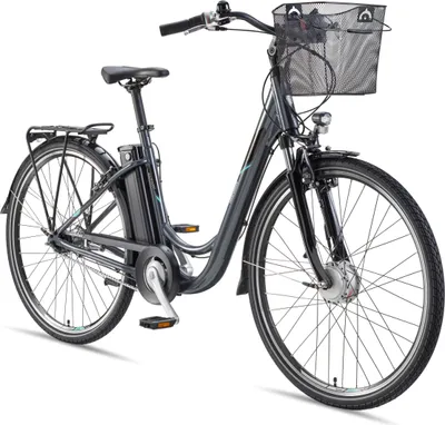 Produktbild von Telefunken E-Bike RC840 28 Zoll mit 7-Gang Shimano Nabenschaltung / Frontmotor 250W / Sitzrohrakku 531,3 Wh / anthrazit