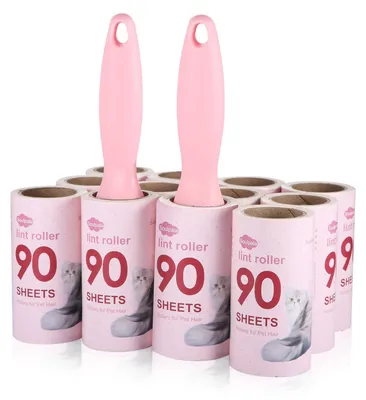 Pluisroller-Set, 2 Griffe + 12 Nachfüllrollen, Tierhaarentferner