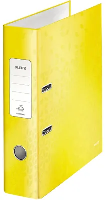 Produktbild von Leitz Ordner WOW 10050016 DIN A4 80mm Pappe gelb