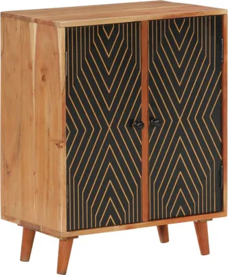 Image de Buffet 60x35x74 cm bois massif d'acacia