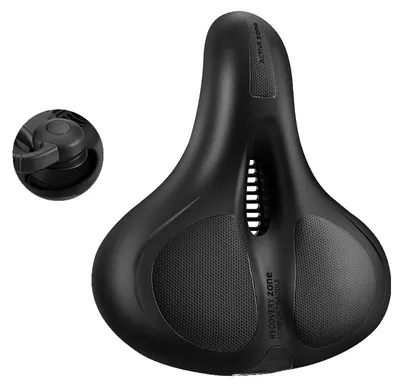 Obrázok produktu pre MTB sedlo na bicykel, ergonomický dizajn, technológia tlmenia nárazov, AQ-6090BK