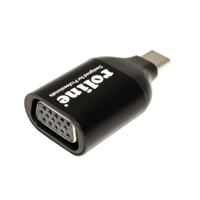 Obrázek produktu pro ROLINE Adaptér  USB C(M) -> VGA, 1920x1200@60Hz (12.03.3228)