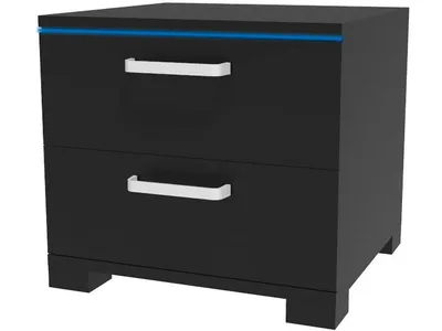 Image de Chevet LED "Karina" - 41 x 38 x 41.5 cm - Noir