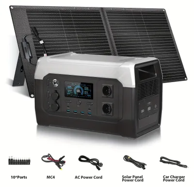 Obrázok produktu pre Prenosná nabíjačka – solárny generátor – powerbanka na kempovanie – záložný zdroj energie – batéria na outdoorové použitie