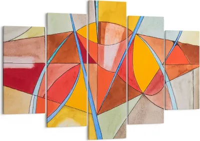 Produktbild von Bild auf Leinwand - Leinwandbild - Abstraktion modern - 150x100cm - Wand Bild - Wanddeko - Leinwanddruck - Bilder - Kunstdruck - Wanddekoration - Leinwand bilder - Wandkunst - EA150x100-3960