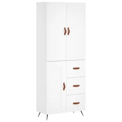 Produktbild von vidaXL Highboard Weiß 69,5x34x180 cm Holzwerkstoff