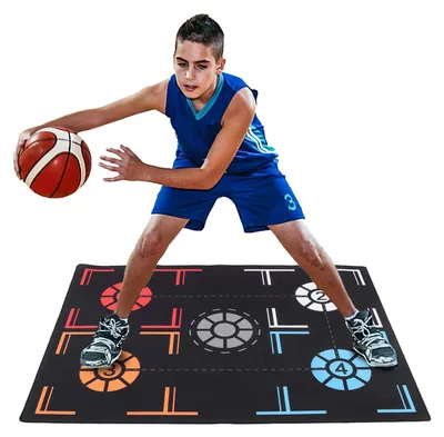 Image de Tapis de basket-ball antidérapant, pliable, en caoutchouc, idéal pour l'entraînement, aide au dribble, léger 2,29 lbs, tapis d'entraînement