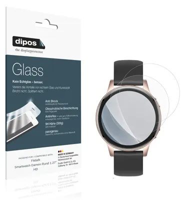 Image de 2x Protection écran pour Fitdafit Smartwatch Damen Rund 1.27" HD mat Verre souple Film Protecteur 9H dipos