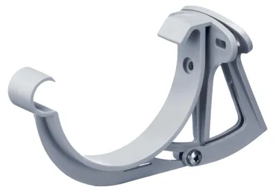 Produktbild von INEFA Stirnbretthalter justierbar für Dachrinne halbrund, PVC NW125 / 125mm, Grau Dachrinnenhalter Dachrinnenzubehör, Germany