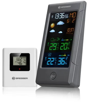 Produktbild von BRESSER ClimateTemp NBF Farbwetterstation mit DCF-Signal 7006500