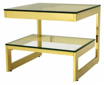 Obrázek produktu pro Casa Padrino Luxury Art Deco Designer Side Table Gold - Hotelový nábytek