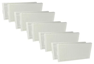 Produktbild von vhbw 10x Pollenfilter kompatibel mit Stiebel-Eltron LWZ 8 CSE Premium, LWZ 8 CS Premium, LWZ 8 S Trend Lüftungsgerät - Luftfilter F7 Weiß