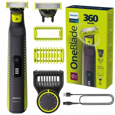 Produktbild von Philips | Elektrischer Rasierer - OneBlade Pro 360 QP6507/23 - Schwarz - Präzise Pflege - Vielseitig und Ergonomisch