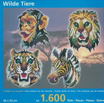 Produktbild von Stick it®  Wilde Tiere 4 in 1 ca. 1.600 Teile