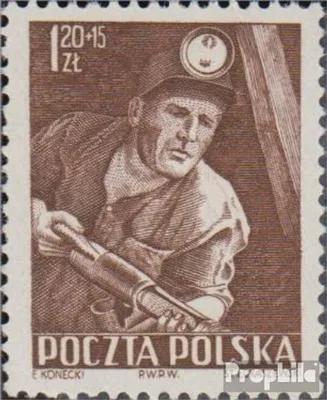 Produktbild von Briefmarken Polen 1952 Mi 784 postfrisch Tag des Bergarbeiters