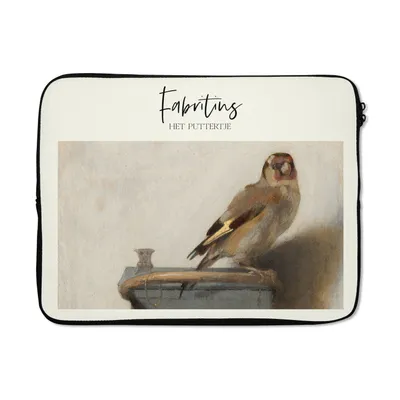 Produktbild von MuchoWow® Laptop Hülle 15 Zoll Gemälde - Der Stieglitz - Carel Fabritius Laptoptasche - Laptoptasche - Sleeve - Rundum-Schutz